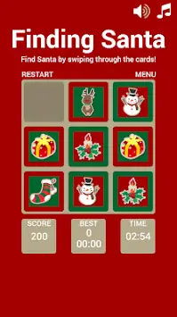Finding Santa Matching Game Screen Shot 3