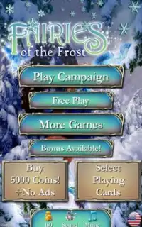 Solitaire: Frost Fairies Screen Shot 0