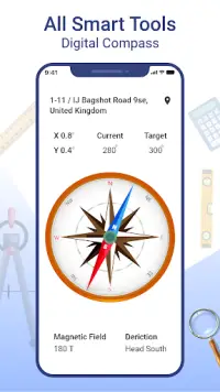 Smart Tools : Compass, GPS, QR Screen Shot 6