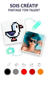 PixelBook: Pixel Art et colorier par numéros Screen Shot 5