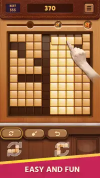 Puzzle Balok Kayu - Game Blockudoku Gratis Screen Shot 1