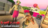 Scary Clown Ice Scream Neighbor - New Horror Games Screen Shot 4