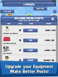 Social Network Tycoon - Idle Clicker & Tap Game Screen Shot 3