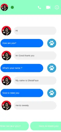 video Call chat with ghostface Screen Shot 2
