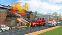 Firefighter Fire Truck Games Screen Shot 15