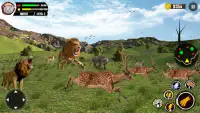 ライオンファミリー シミュレーター 3d ゲーム Screen Shot 1