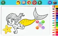 Mermaid Giochi da colorare Screen Shot 15