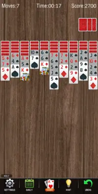 Spider Solitaire Screen Shot 7