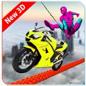 Superhero Bike Racing Stunt Impossible Track