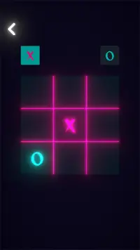 Tic Tac Toe Glow -  XO Game Screen Shot 0