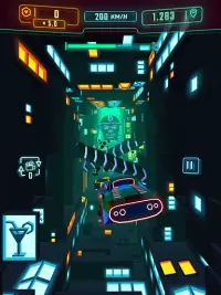 Neon Flytron: Cyberpunk Racer Screen Shot 9