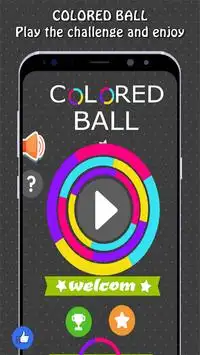 Colored Ball Action: Tap switch Arcader Screen Shot 0