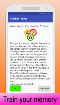 Math Numbers Trainer Screen Shot 0