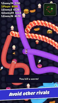 Worm io: Slither Snake Arena Screen Shot 17