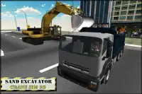 Песок Экскаватор Кран Sim 3D Screen Shot 3