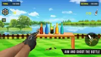 Real Bottle Shooting Aiming: Target Shooting Games Screen Shot 2