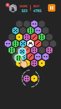 Merge Block Hexa: Dominoes Merged Puzzle Screen Shot 1