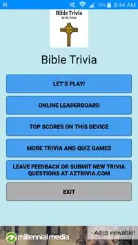 Bible Trivia Screen Shot 0
