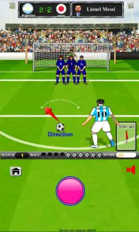 Ronaldo Messi Neymar Salah Football star free kick Screen Shot 4