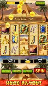 Slot Machine: New Pharaoh Slot - Casino Vegas Feel Screen Shot 0