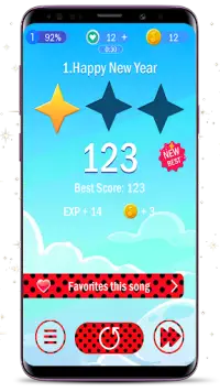 Piano Ladybug Noir tiles Screen Shot 7