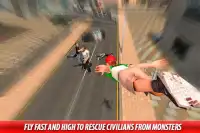 Green Flying Hero Crime Battle 2017 Screen Shot 4