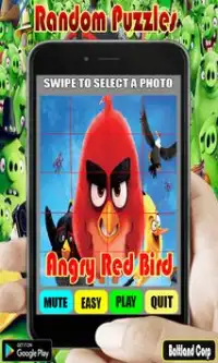 Random Angry Red Bird Puzzles Screen Shot 2