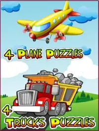 Aeroplane & Truck Puzzles Kids Screen Shot 2
