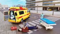 City Ambulance Driving Games Screen Shot 1