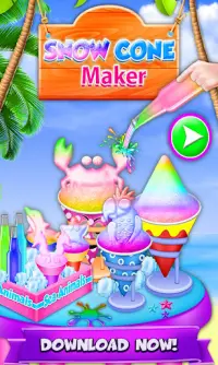 Summer shaved ice snow cone maker Screen Shot 0