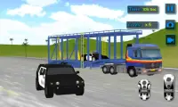 Police Car Transporter 3D Screen Shot 2