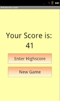 Multiplication Training Game Screen Shot 2