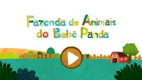 "Fazenda de Animais  do Bebê Panda" Screen Shot 5