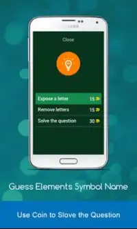 Guess The Chemical Elements Symbol Name Quiz Game Screen Shot 2