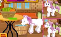 Unicorn Pflege - Kinder-Spiel Screen Shot 2