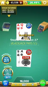 Blackjack 21 Casino Royale Screen Shot 3