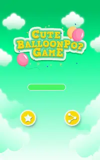 Cute Balloon Pop Game Screen Shot 0