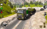 لعبة قيادة شاحنة الجيش 2020- شاحنة بضائع ثلاثية Screen Shot 0
