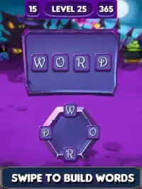 Monster Word Connect-busca de palavras puzzle jogo Screen Shot 1