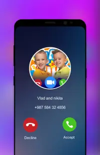Video call for vlad and nik prank Screen Shot 2