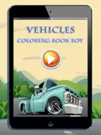 Vehicles Coloring Book for boy Screen Shot 5