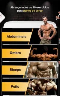Pro Gym Workout (Ginásio Workouts & Fitness) Screen Shot 1