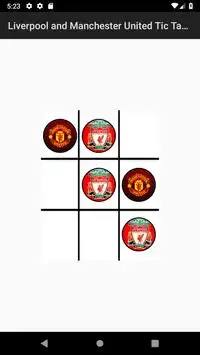 Liverpool VS Manchester United: Tic Tac Toe Game Screen Shot 1