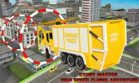 City Garbage Truck Flying Robot-Trash Truck Robot Screen Shot 2