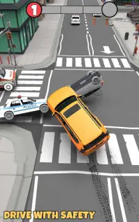 Prado Taxi Car Simulator: Pick & Drop 3D Screen Shot 1