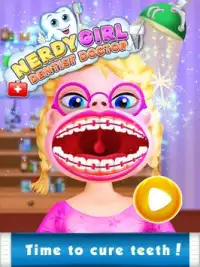Nerdy Girl Dentist Doctor Game Screen Shot 0