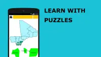 Puzzle Quiz Map 2020 - Mali - Regions , Cercles .. Screen Shot 3