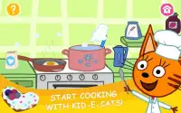 ثلاث قطط: مغامرة طبخ! ألعاب مصغرة للأطفال Screen Shot 13