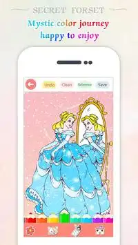 Princess Girls Coloring Games: Fairy Tale world Screen Shot 0