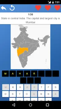 States of India - maps, capitals, tests, quiz Screen Shot 0